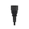 Monoprice SVT; SJT Extension Cord, 18 AWG, Indoor, 18/3, 1 Outlets, IEC 60320 C13, Black, IEC 60320 C14 6449 - alternate 7